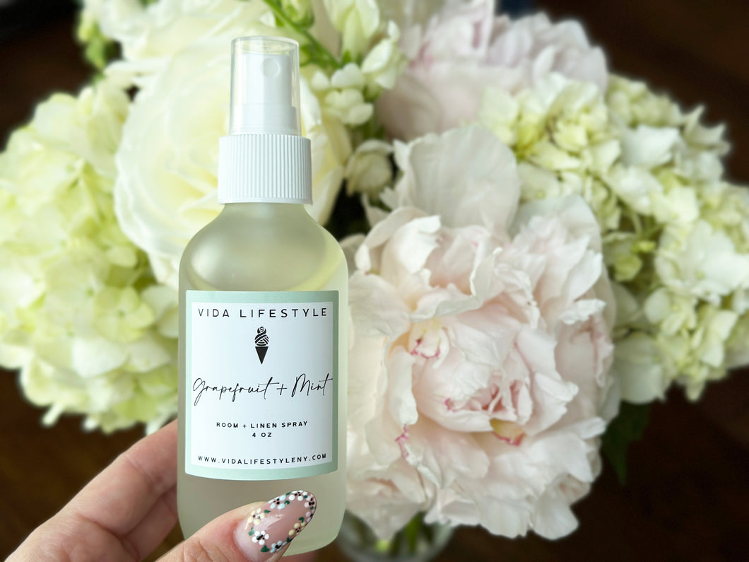 Grapefruit and Mint Room + Linen Spray