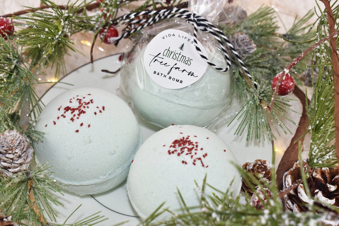 Christmas Tree Farm Bath Bomb Vida Lifestyle NY