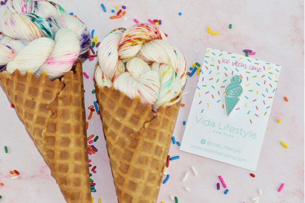 Ice Skein Cone™ Enamel Pin